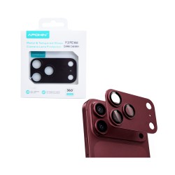 Protetor de Lente de Câmera de Vidro Temperado Para Apple iPhone 18 Pro Max Borgonha